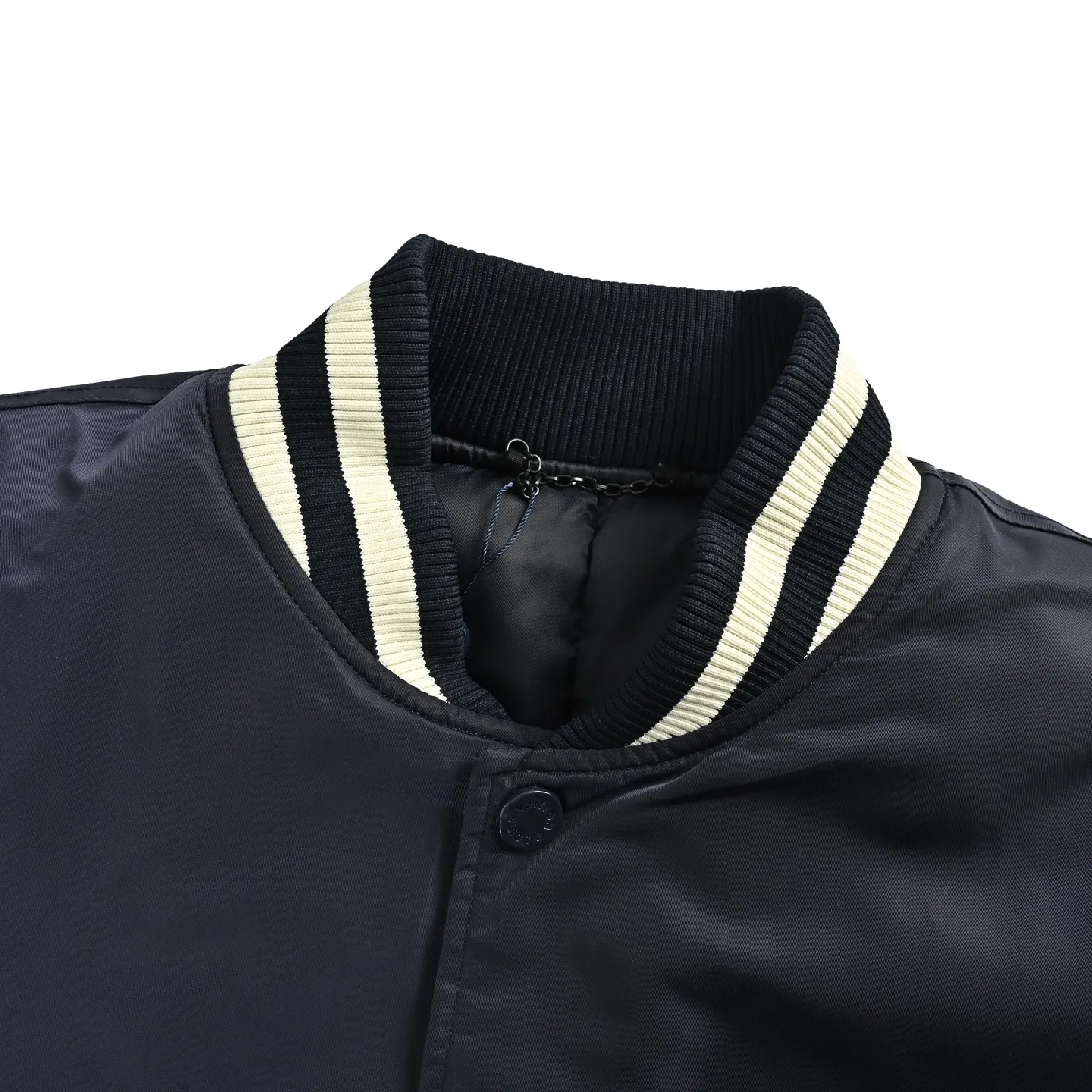 Louis Vuitton/Louis Vuitton rhinestone embroidered quilted baseball jersey